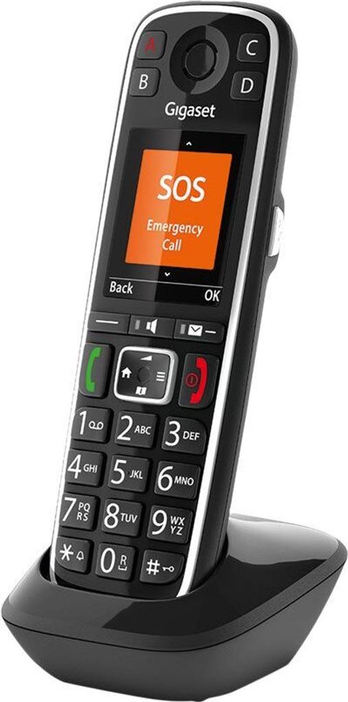 GIGASET Mobilteil m.Ladesch. ECO DECT/GAP BT Frsp. CLIP sw Produktbild 