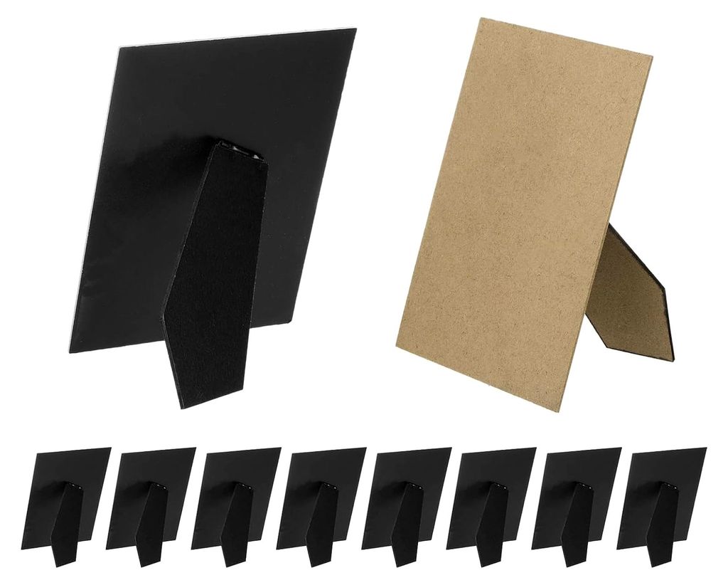 10er Pack Staffelei-Rücken für Bilderrahmen, 4 x 6 Zoll Ersatz-Rücken für Fotoframes, Schwarz