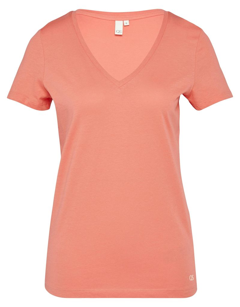 s.Oliver T-Shirt mit V-Ausschnitt