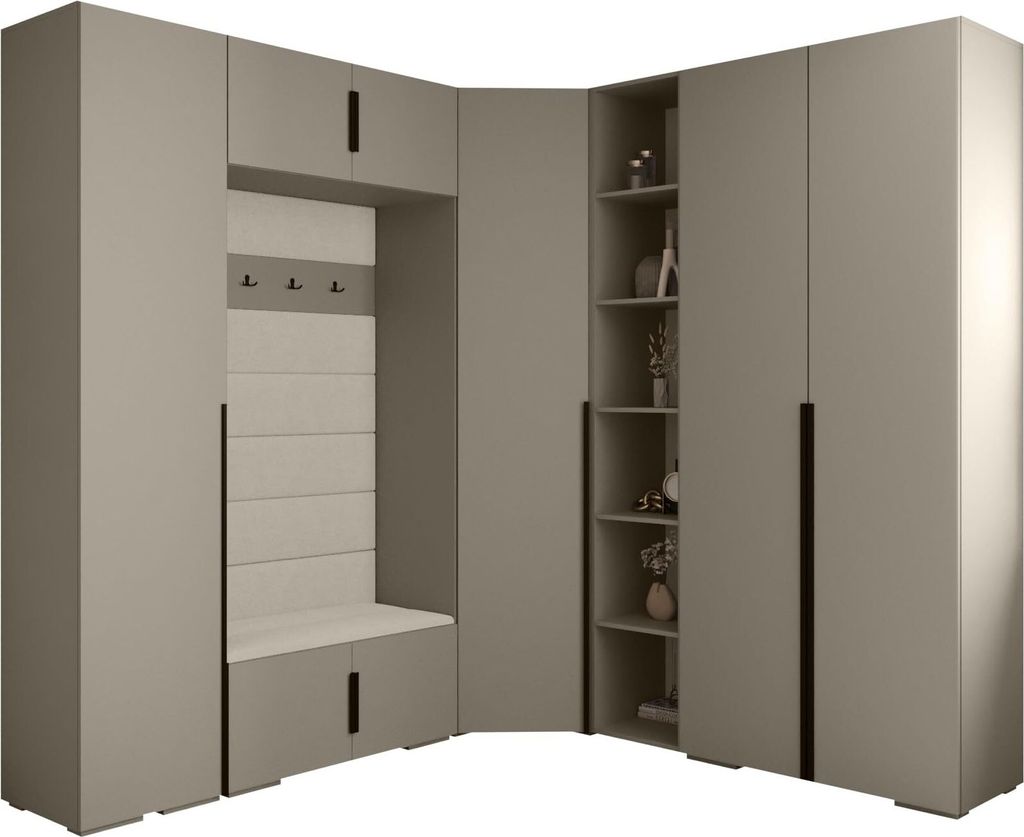 MEBLE KRYSPOL Inova 1 Möbelset Garderobe, 236,7x371,7x47cm Produktbild 