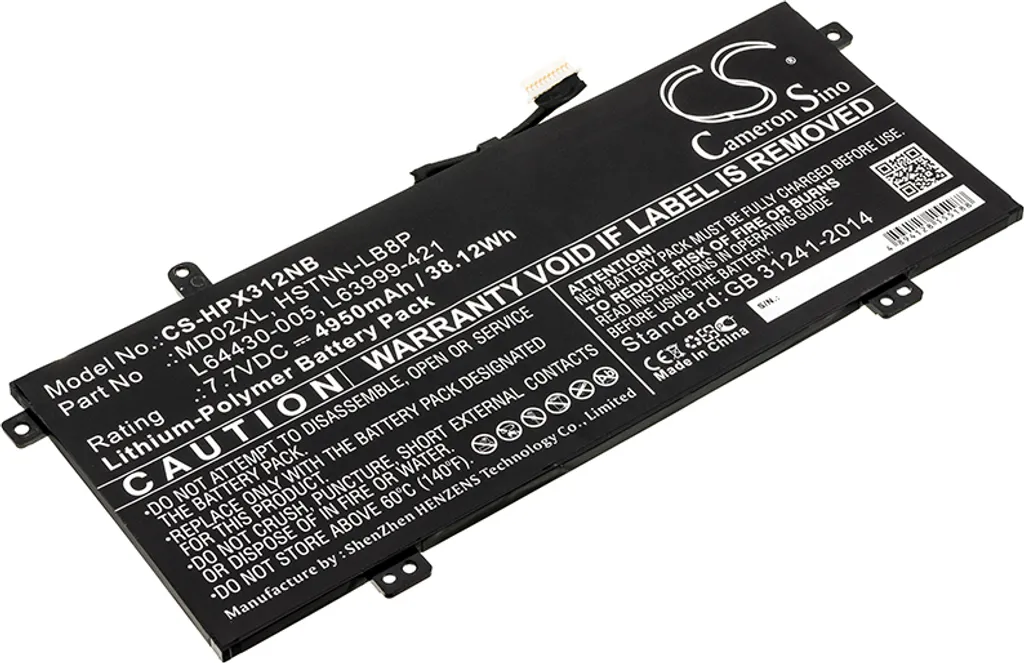 Batterie Ordinateur Portable HP Chromebook X360 12B-CA0000 Haute Capacité