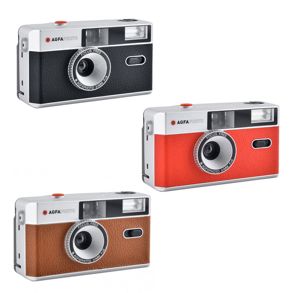 AgfaPhoto analoge 35mm Foto Kamera Kompletset, Farbe:Rot Produktbild 