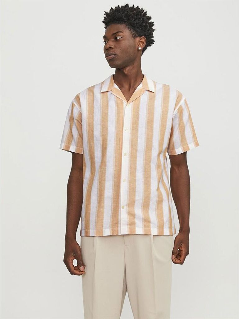 Jack & Jones Summer Kurzarmhemd Gelb XL Mann Gelb XL
