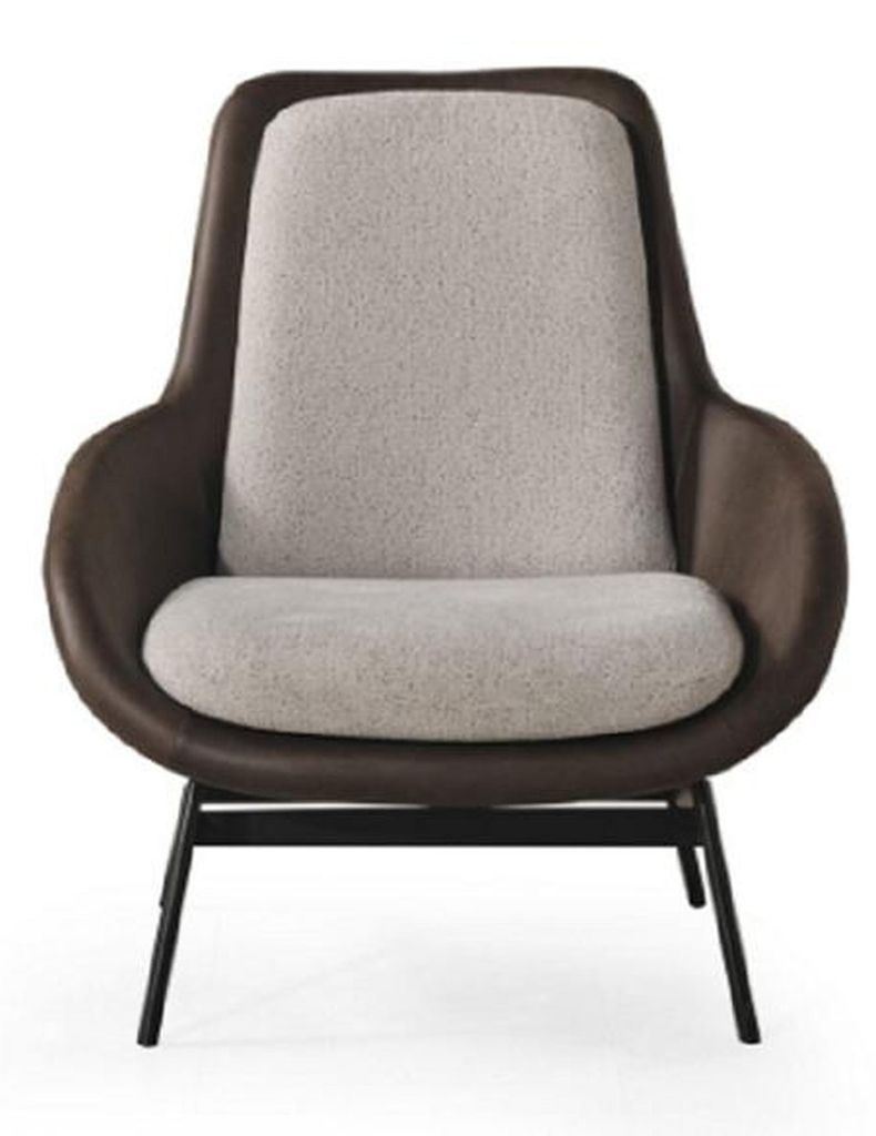 Sessel Braun Wohnzimmer Design Elegantes Möbel Modern 1 Sitzer Sessel