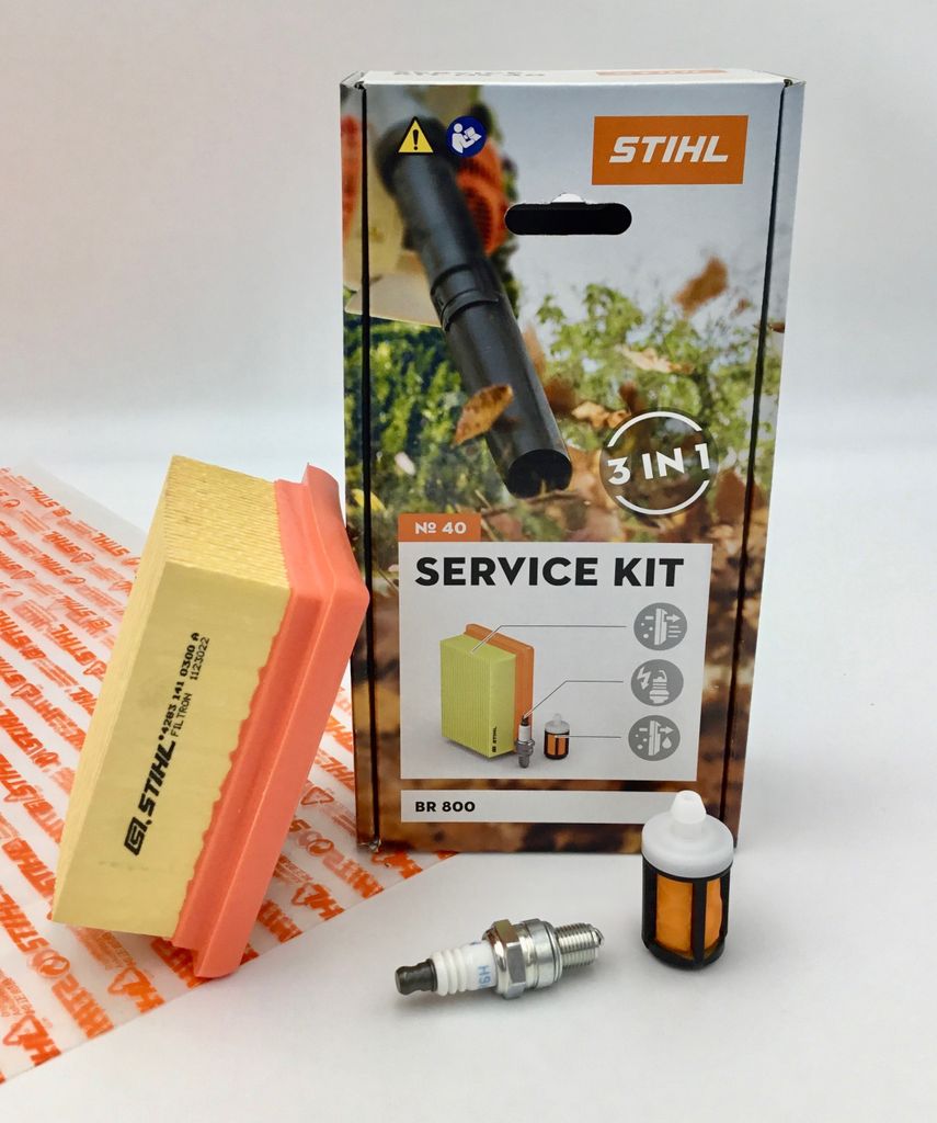 KIT SERVICE STIHL 40 BR 800 42830074101 Filtro, Candela Immagine del prodotto 