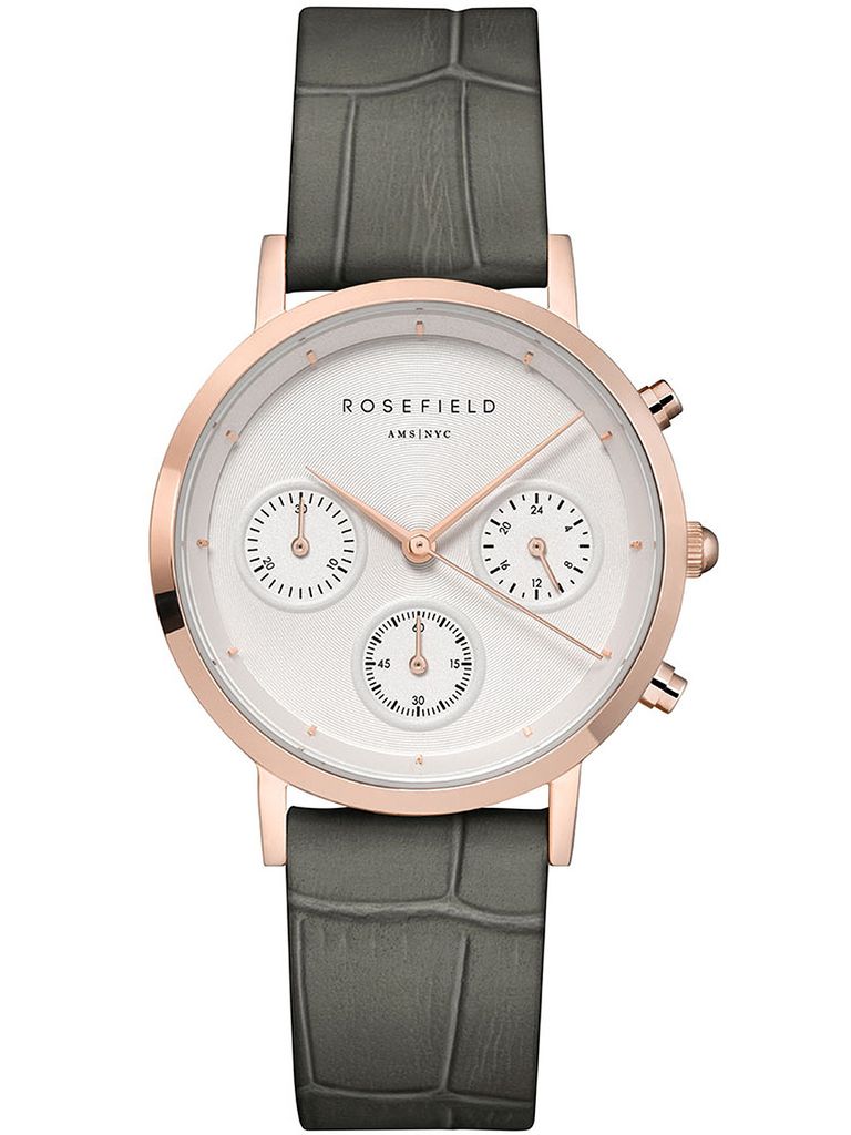 Rosefield NCGRG-N95 Damen-Armbanduhr, Leder-Armband