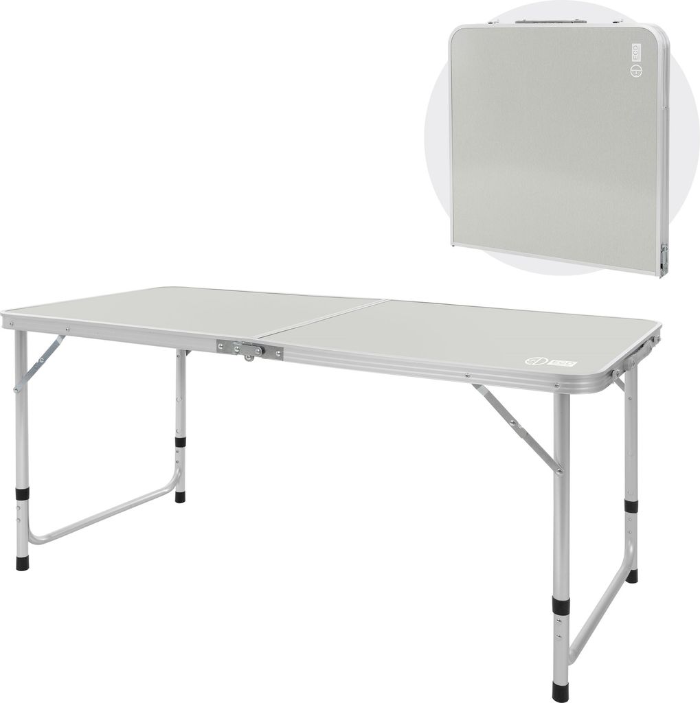 Linder Camping Klapptisch 120x60x54/70 Cm Mit Tragegriff