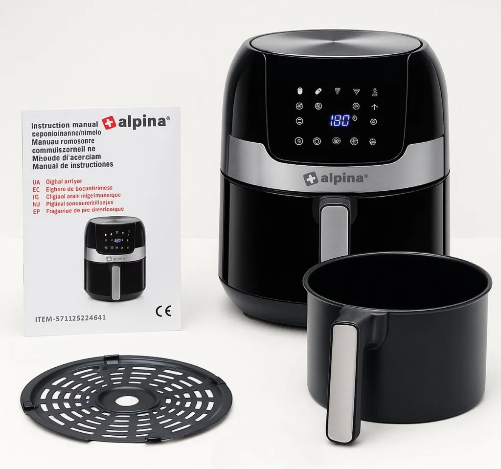 Friteuse à air Alpina 1400W - Écran tactile et thermostat réglable - 17