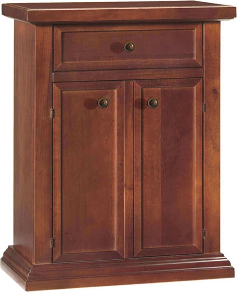 Milani Home - cassettiera portatelefono in legno massello Immagine del prodotto 