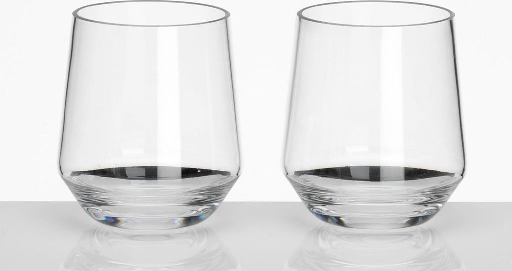 FLAMEFIELD Whiskyglas Kunststoff 2er Set