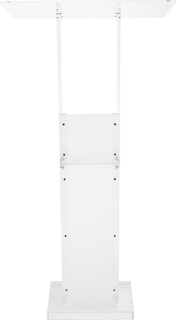 Pupitre de Conférence Portable en Plexiglas avec Rangement Intégré - 10