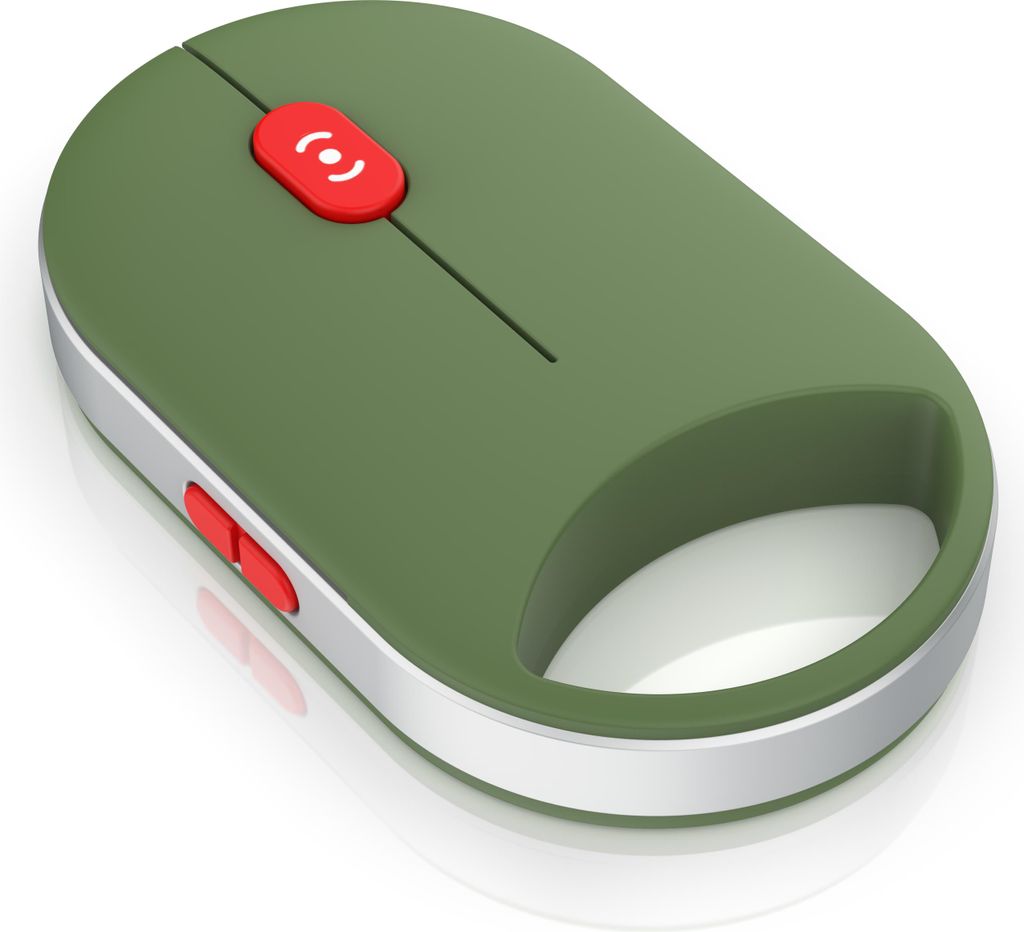 CSL Maus für Rechtshänder & Linkshänder, kabellos, Bluetooth, Funk 2,4 GHz, 2 Geräte koppelbar, optisch, Energiesparmodus, 800-2200 DPI, für P...