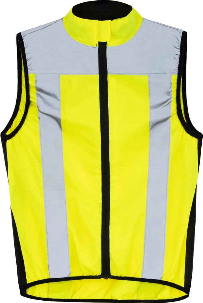 Korntex Gilet Alta Visibilità Per Moto | Certificato EN ISO 20471 | Taglia XL Giallo | Strisce Riflettenti 360° | Chiusura Sicura Con Velcro