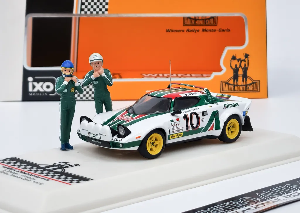 Lancia Stratos HF Alitalia #10 IXO 1/43 Réplique Rallye Monte Carlo 1976 Détails