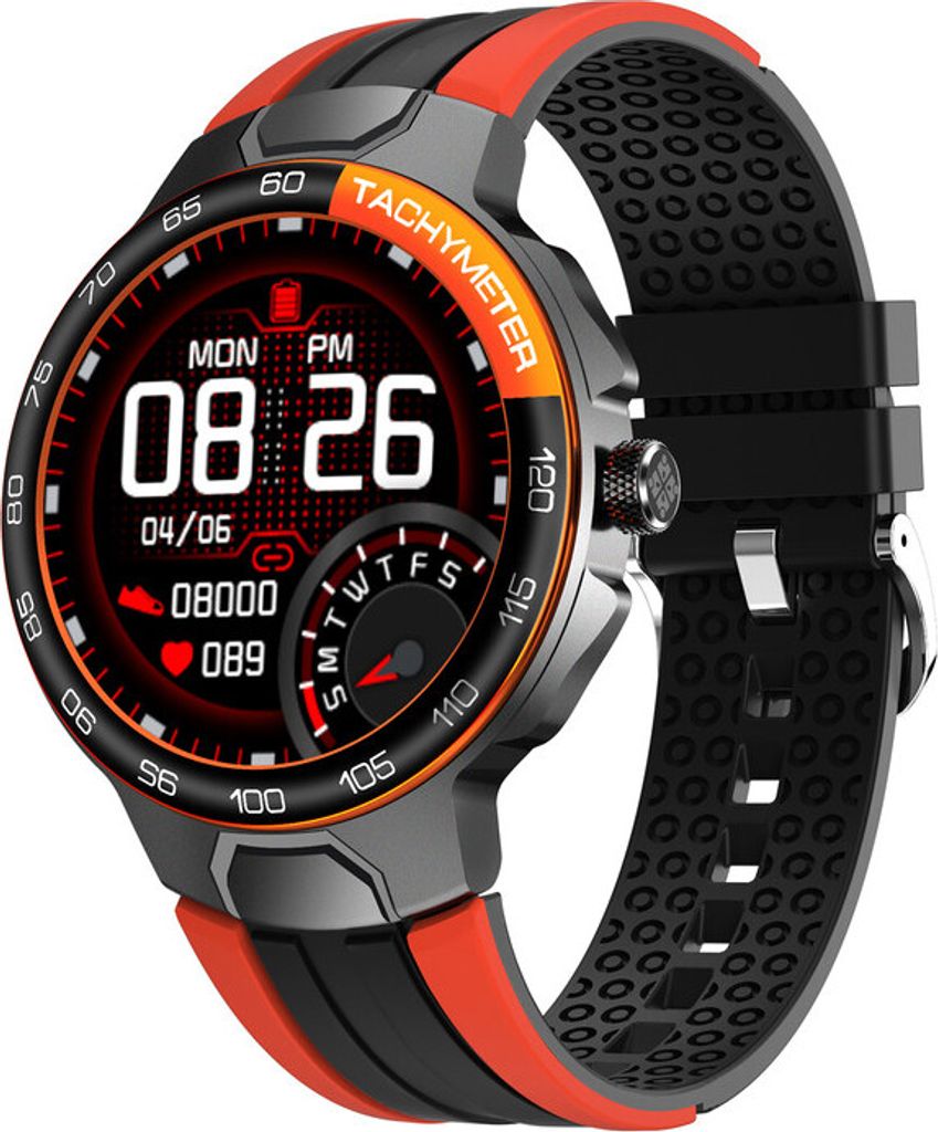 E15 Smart Watch Outdoor Sports Mechanische Uhr Wasserdichter Pulsmesser Schlafüberwachung Tracker Orange