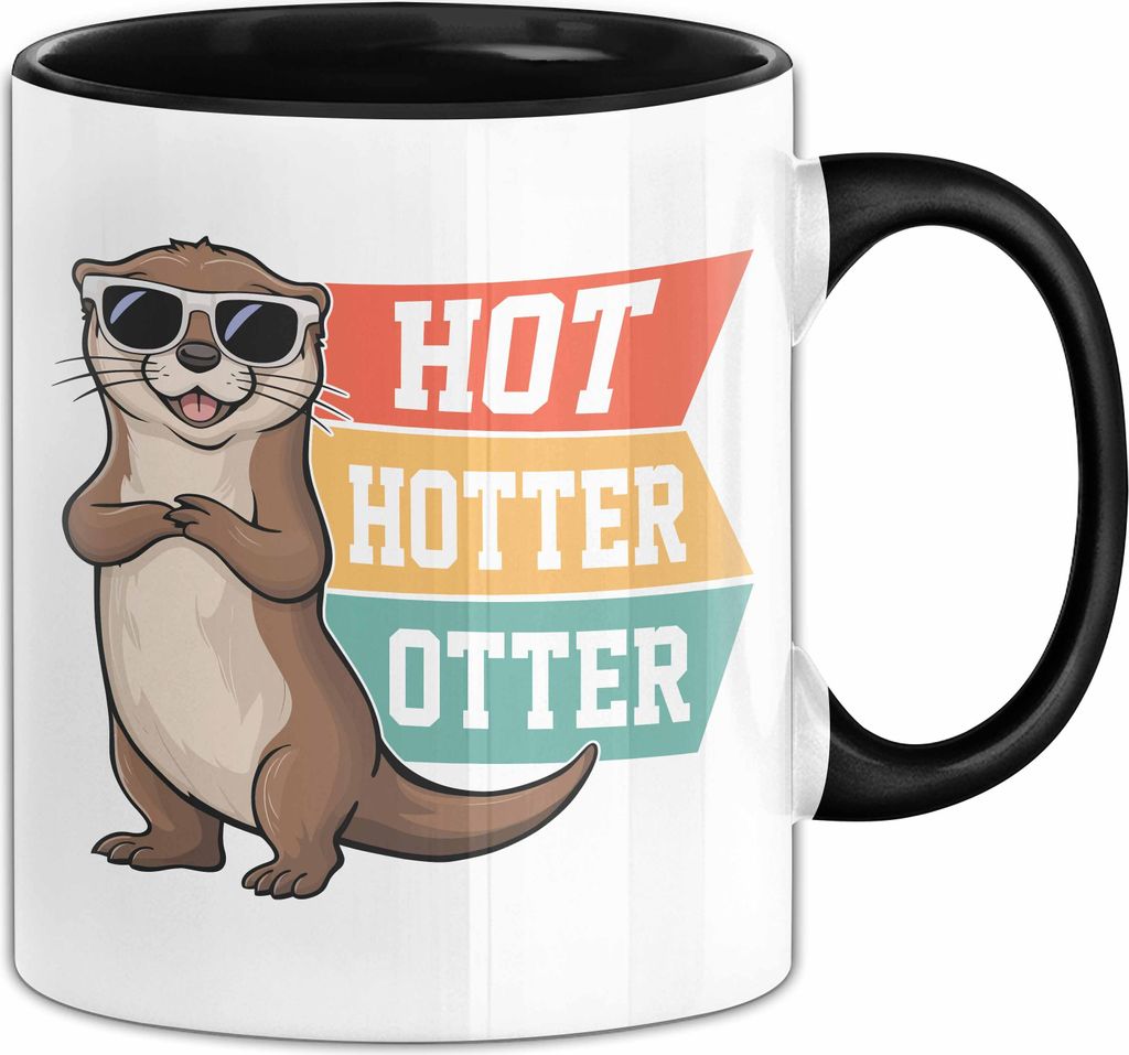 Otter Tasse Geschenk Hot Hotter Otter Geschenkidee Produktbild 