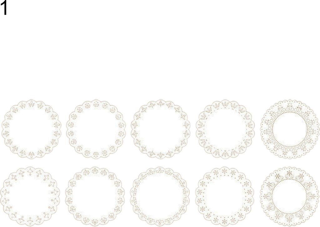 10pcs/Set Scrapbooking Pad Lace -Spitzenmuster einfach zu verwendend zu verwenden.-1