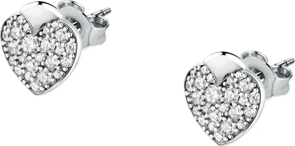 Boucles d'oreilles cœur acier hypoallergénique Istanti SAVZ17 femme