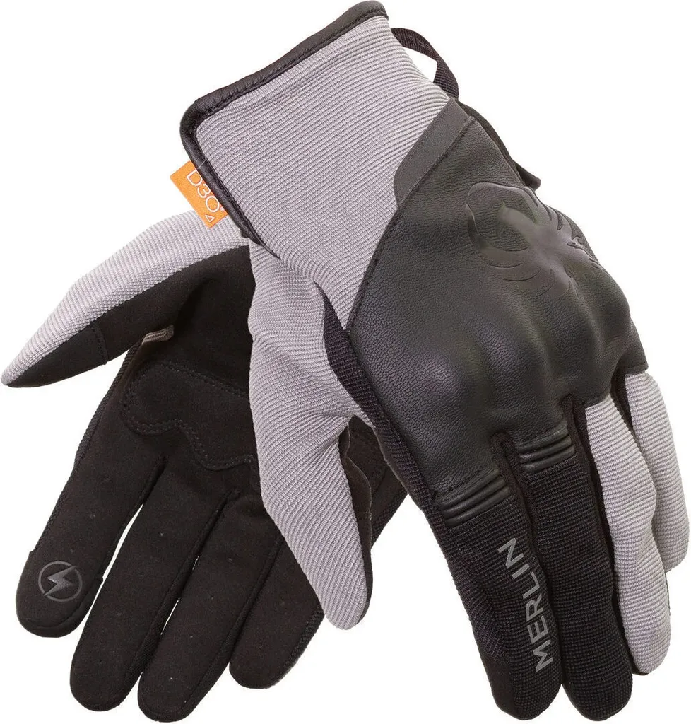 Guanti Merlin Berea Trail D3O Nero/Grigio 3XL - Guida e Sicurezza