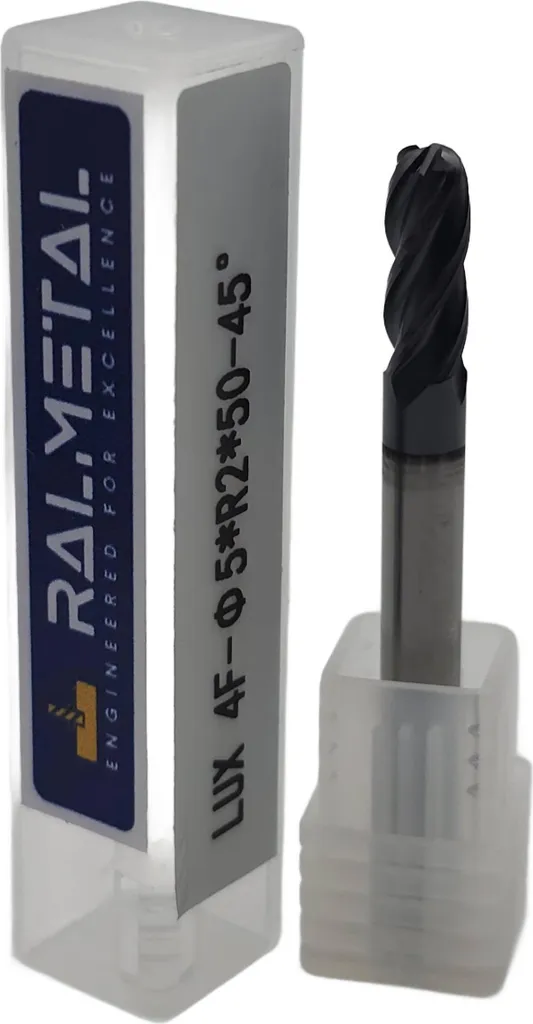 Fraise à rayon pour finition de moules VHM 4 dents 5 x R2.0 x 50 mm CNC
