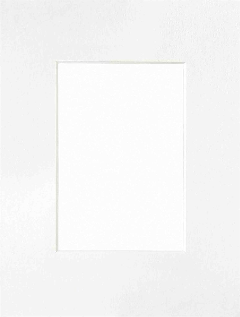 nielsen Passepartout Premium 2,6 mm, Außenformat 18x24 cm für Bilder 10x15 cm, weiß