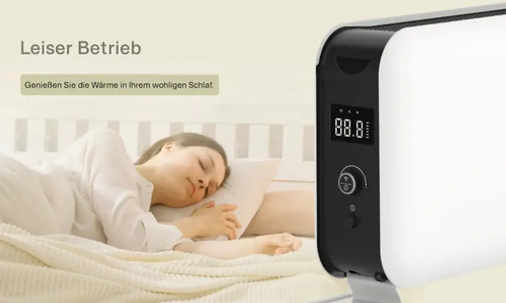 Chauffage Mill WIFI 1500W blanc design discret avec gestion par smartphone