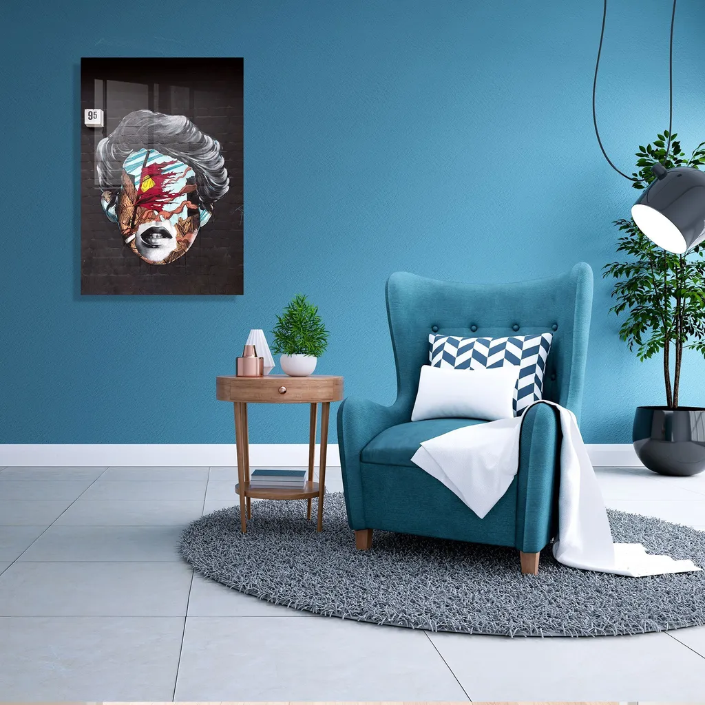 Quadro Decorativo Wallity UV-583 Vetro Temperato 45x65 cm Moderno