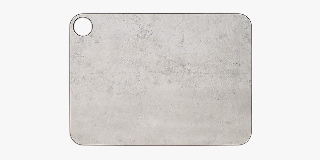 Antibakterielles Küchenschneidebrett – Spülmaschinenfest, messerschonend, umweltfreundlich, 38 x 28 cm, Zellulosefaser und Harz, weiß