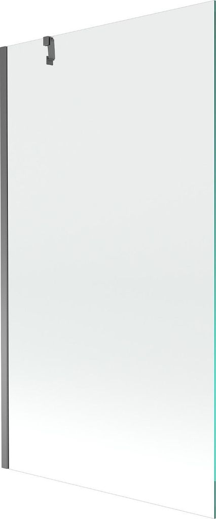 Mexen Next Badewannenfaltwand 1-flügelig 100 x 150 cm, transparent, Gunmetal - 895-100-000-00-00-95