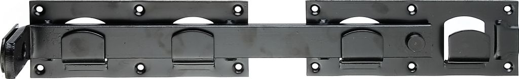 Alberts Doppeltorüberwurf | in den Ausführungen glatt oder gehämmert | schwarz | 423 x 70 mm