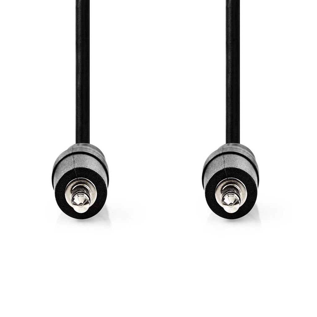 Nedis Stereo-Audiokabel - 3.5 mm Stecker - 3.5 mm Stecker - Vernickelt - 5.00 m - Rund - Schwarz - Label