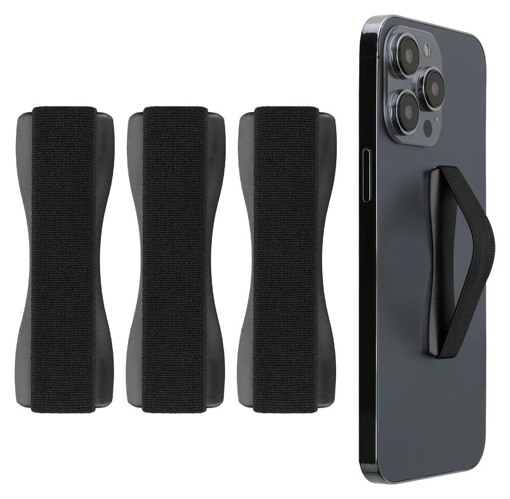 kwmobile Smartphone Fingerhalter 3 Set - Handy Halter Griff Produktbild 