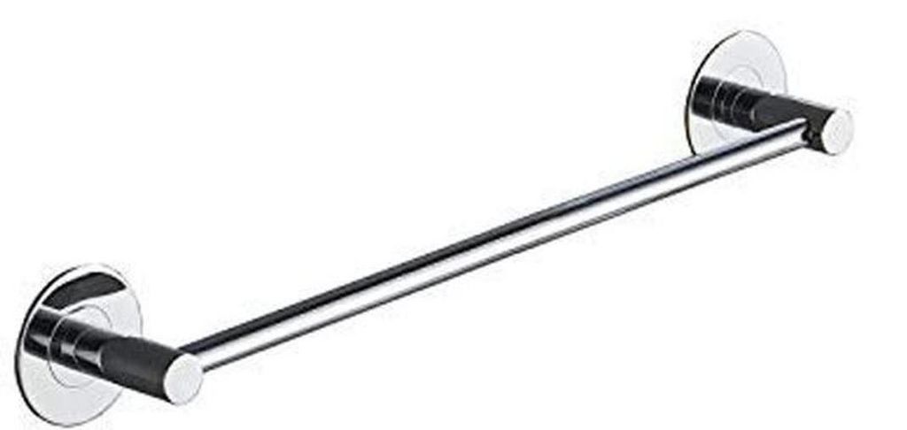 Unyqoos selbstklebende Handtuchstange von 40 cm für Bad und Küche ohne Bohren, Edelstahl, Chrom