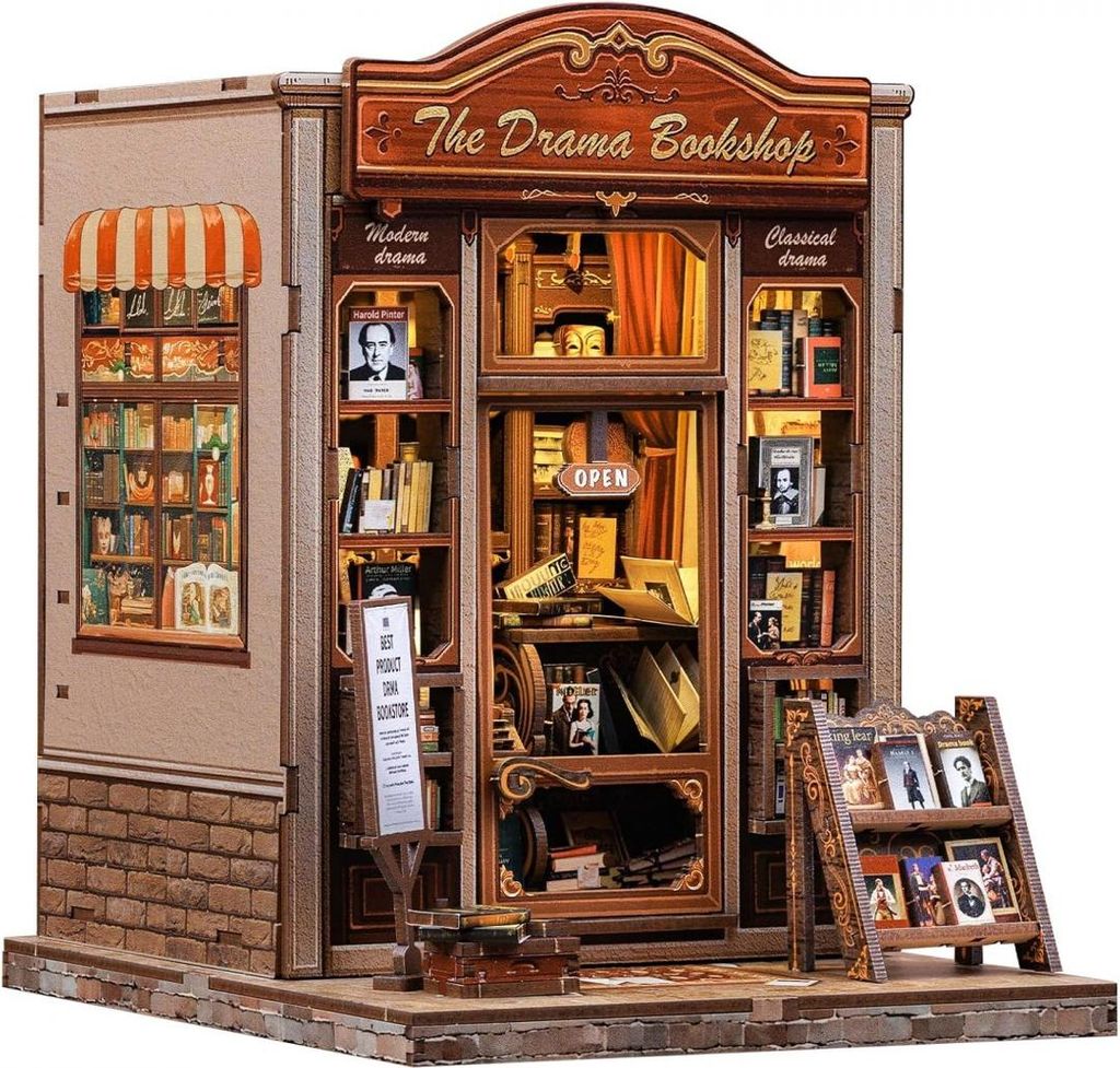 3D-Puzzle, DIY-Buchstütze, The Drama Bookshop, Cutebee, 253 Teile