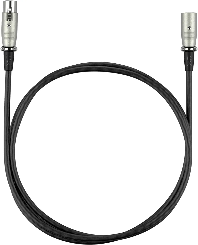 Cordon Microphone XLR HyperX 3 Mètres - Câble Audio pour Studio Noir - 4