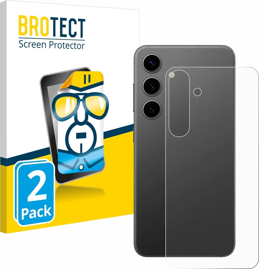 2x Für Samsung Galaxy S24 Plus (Rückseite) Schutzfolie BROTECT Displayschutz Display Schutz Folie Klar Transparent