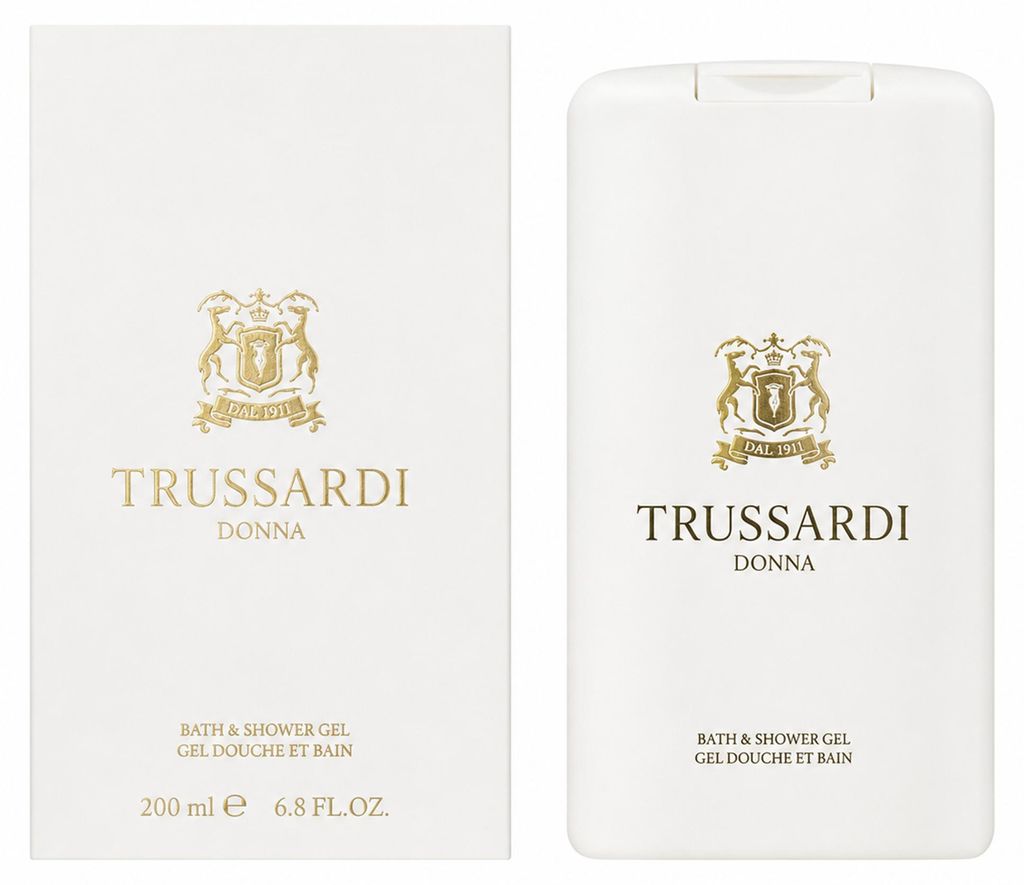 Trussardi Donna, Duschgel, 200 ml, Erwachsene, Frauen, Produktbild  KI-generiertes Bild