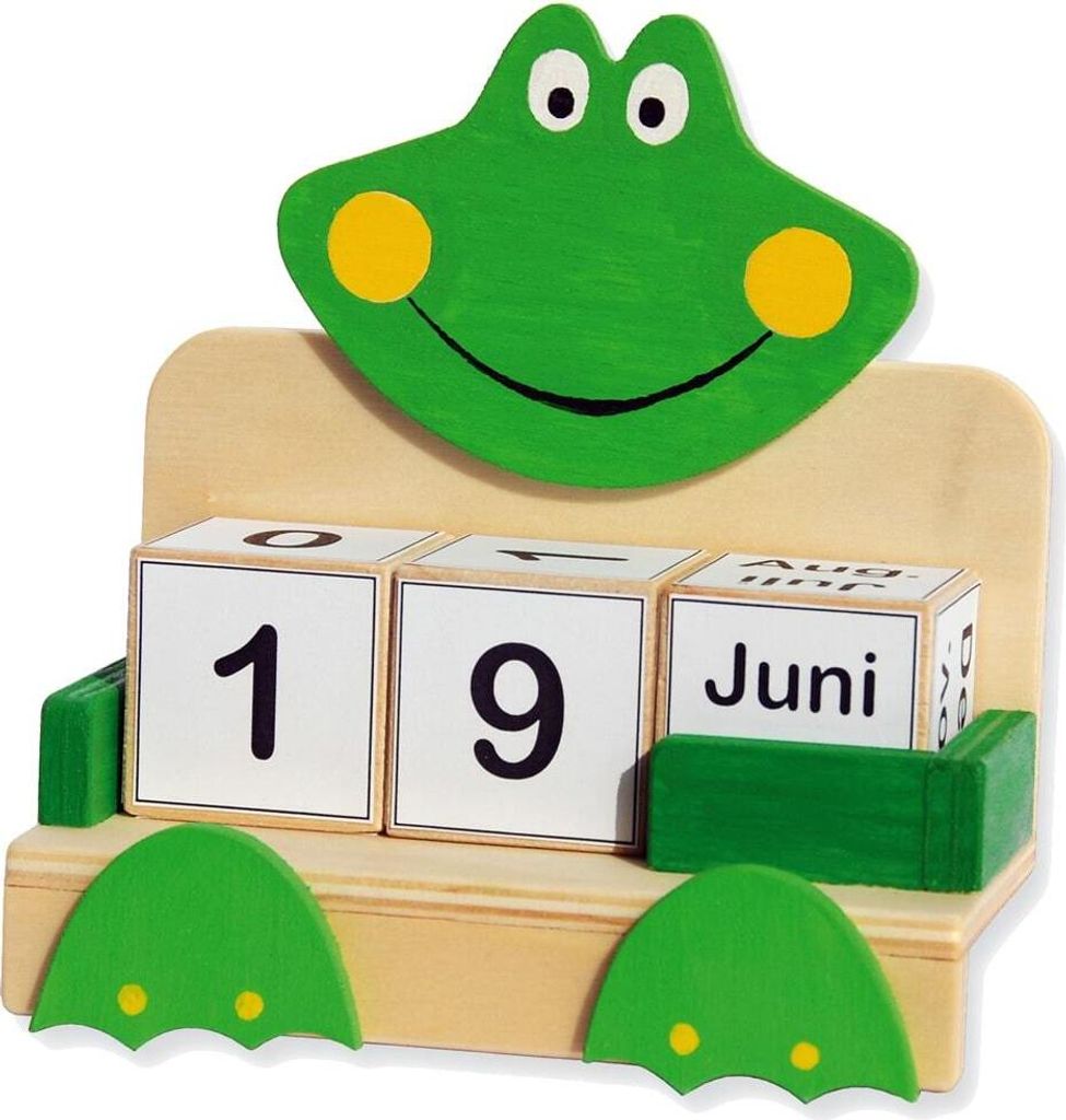 matches21 Ewiger / unendlicher Kalender in Würfelform als Laubsägevorlage Holz Bausatz f. Kinder Werkset Bastelset ab 10 Jahren