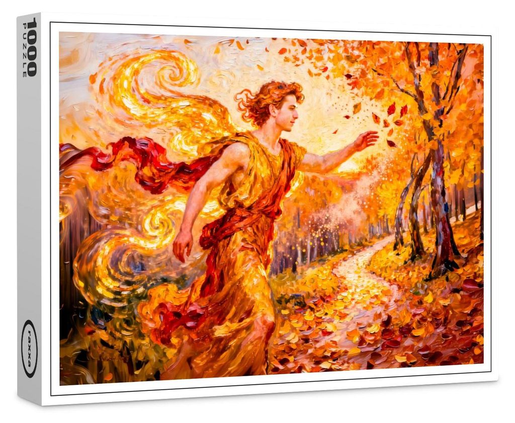 raxxa Premium-Puzzle "Zephyros God of the Western Wind from Greek Mythology", 1000 Teile