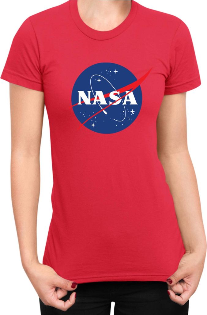 Damen T-Shirt Nasa Space Theme Nasa 011, Lady L / Rot