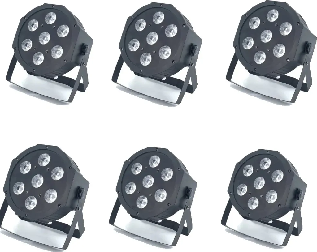 Éclairage de Scène LED 90W 6x12W RGBW pour DJ Mariage et Salle des Fêtes