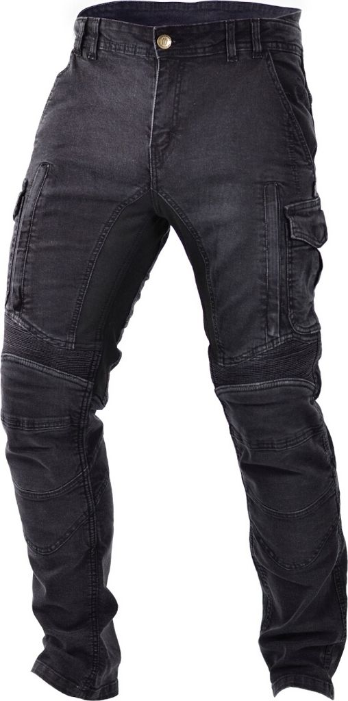 Trilobite Acid Scrambler Doublelayer Motorrad Jeans, schwarz, 42/32