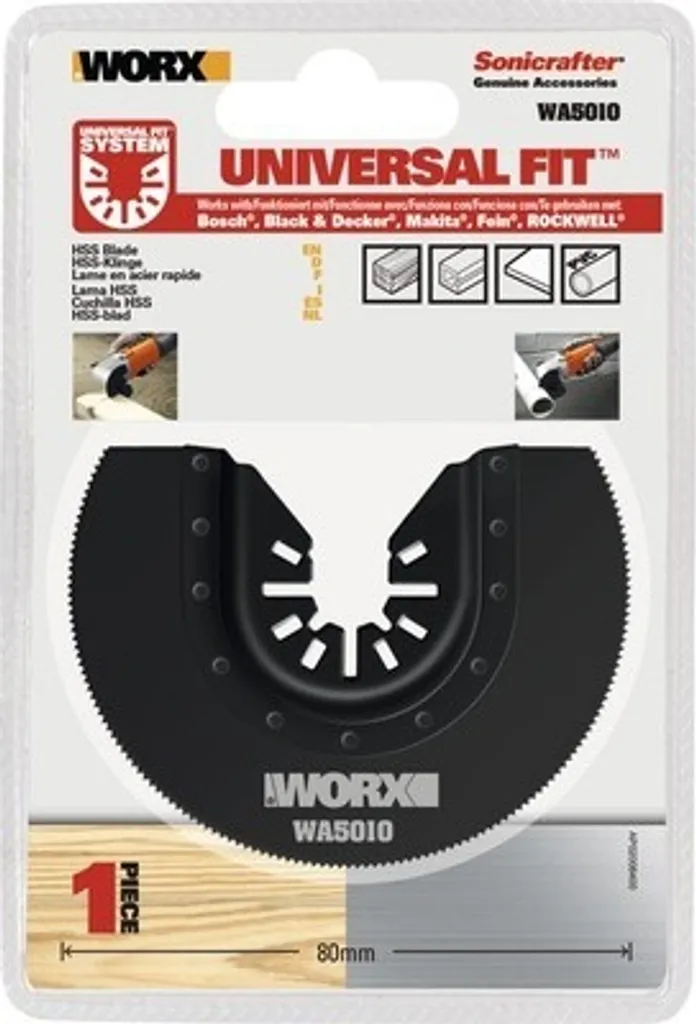Disque à tronçonner HSS Worx 80mm pour scie circulaire et plongeante