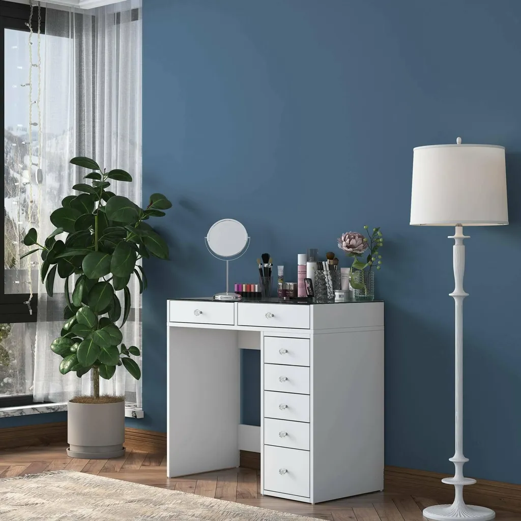 Console Blanche Sulmona 90cm : La Solution Déco pour Petits Espaces