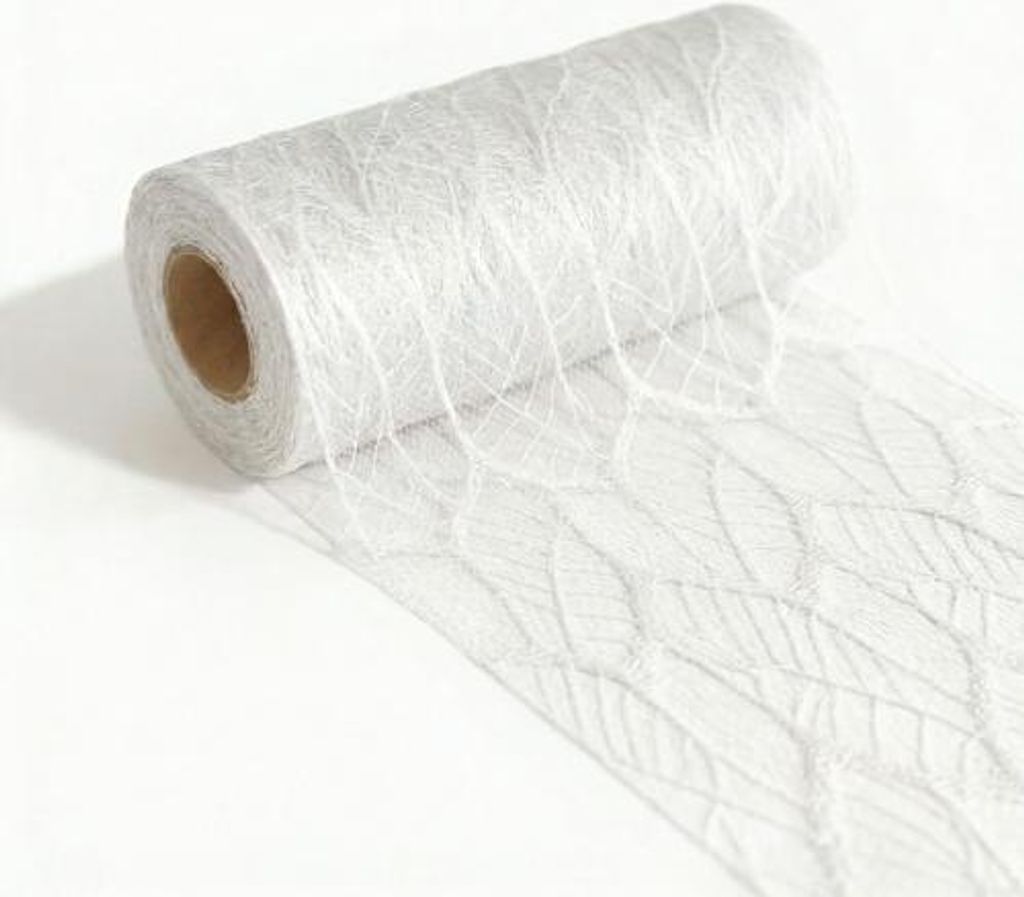 Tischläufer Nature Line White - weiß 15cm x 15m Produktbild 