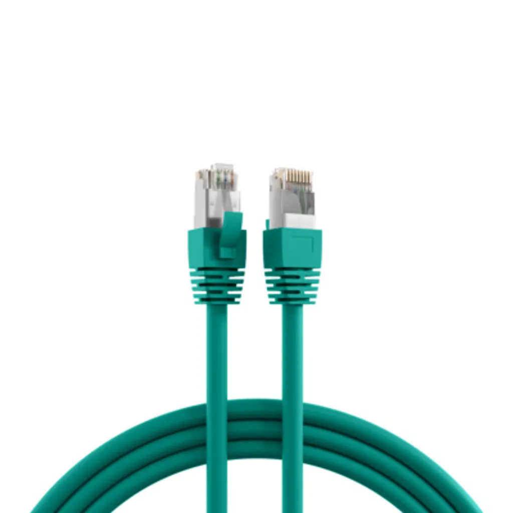 Câble Ethernet S/FTP Cat.8.1 Anti-Interférences Cuivre LSZH Vert de 3m