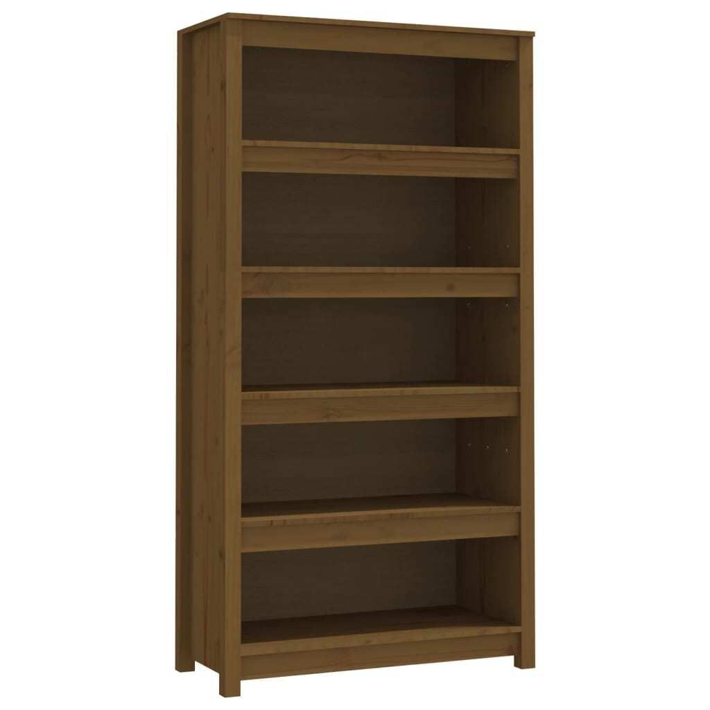 vidaXL Bücherregal Honigbraun 80x35x154 cm Massivholz Kiefer