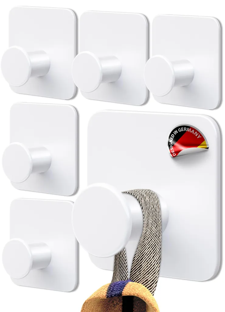 Relaxdays Crochet autocollant XL, lot de 12, inox, adhésif, cuisine & salle de b Relaxdays Crochet autocollant XL, lot de 12, inox, adhésif, cuisine & salle de b