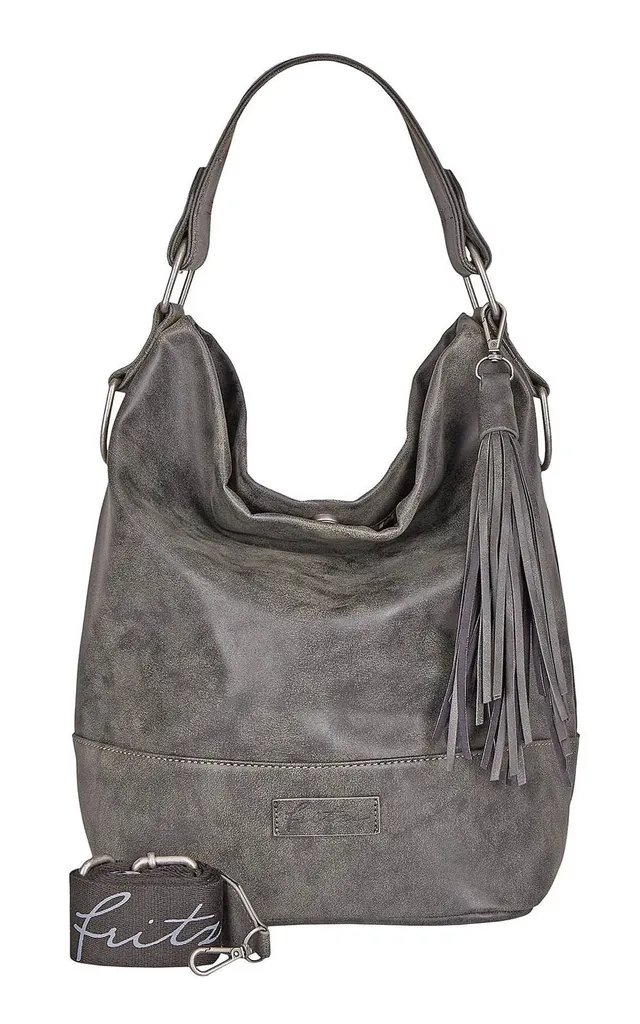Sac épaule noir Fritzi51 Black Idol - Hobo Bag vintage grande capacité