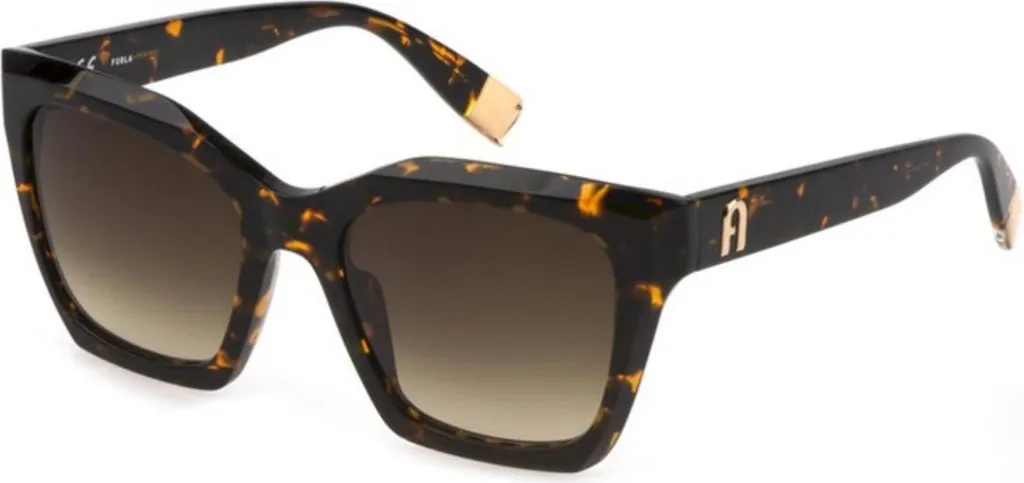 Furla SFU621 Occhiali da Sole Donna - Colore 04BL Marrone Avana 53mm